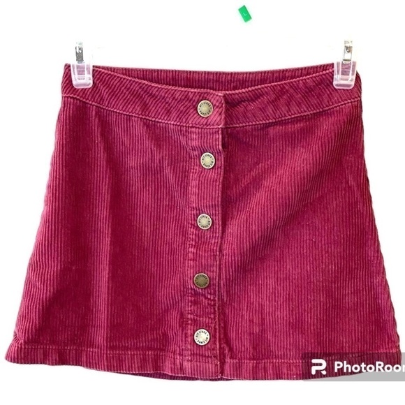* Art Class Corduroy Skirt Size 7/8 Burgundy Clueless 90’s Y2K - Picture 2 of 7